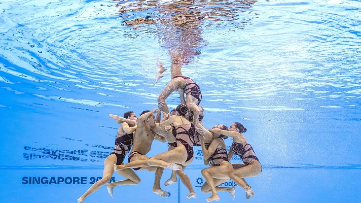 Natación - España se cuelga el bronce en el libre de natación artística