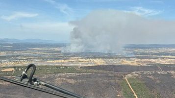 El incendio de Valdecaballeros, Badajoz, presenta una evolucin favorable, con 2.500 hectreas quemadas
