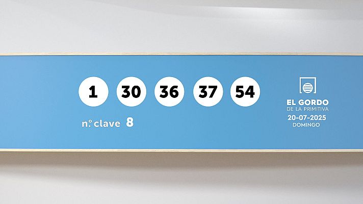 SELAE - Sorteo de la Lotería Gordo de la Primitiva del 20/07/2025