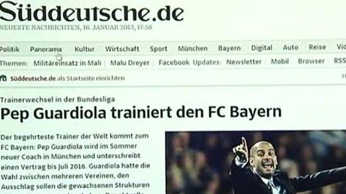 Telediario 1 - Guardiola revoluciona Alemania