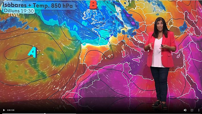 El temps - Dilluns amb vent del nord i menys calor