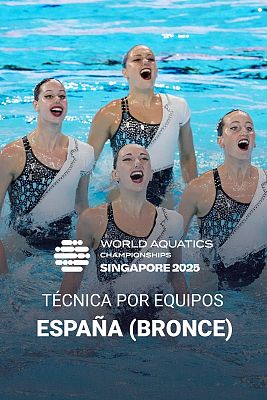 Natación - Así ha sido el ejercicio de España en la final técnica por equipos del Mundial de Singapur 2025