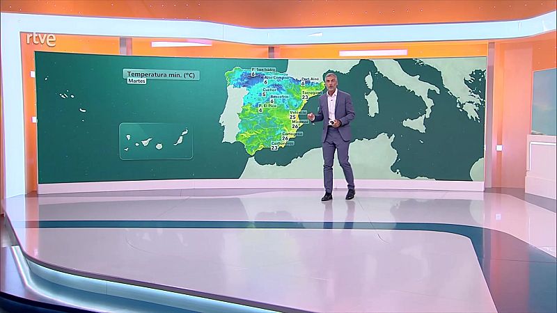 Temperaturas máximas elevadas en regiones de Andalucía y en La Mancha