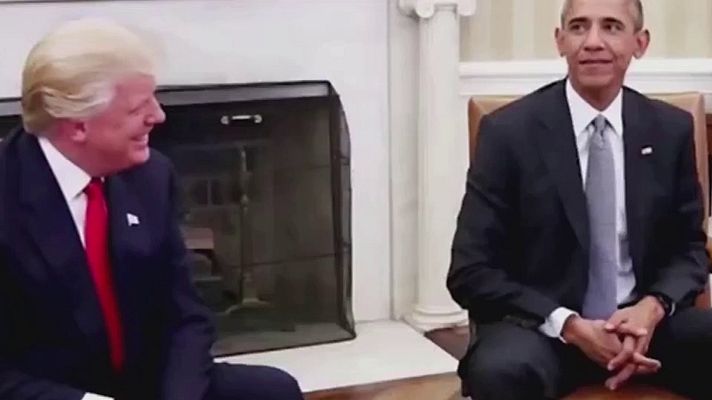 Telediario 1 - Trump publica un vídeo hecho con IA contra Obama para desviar la atención del caso Epstein