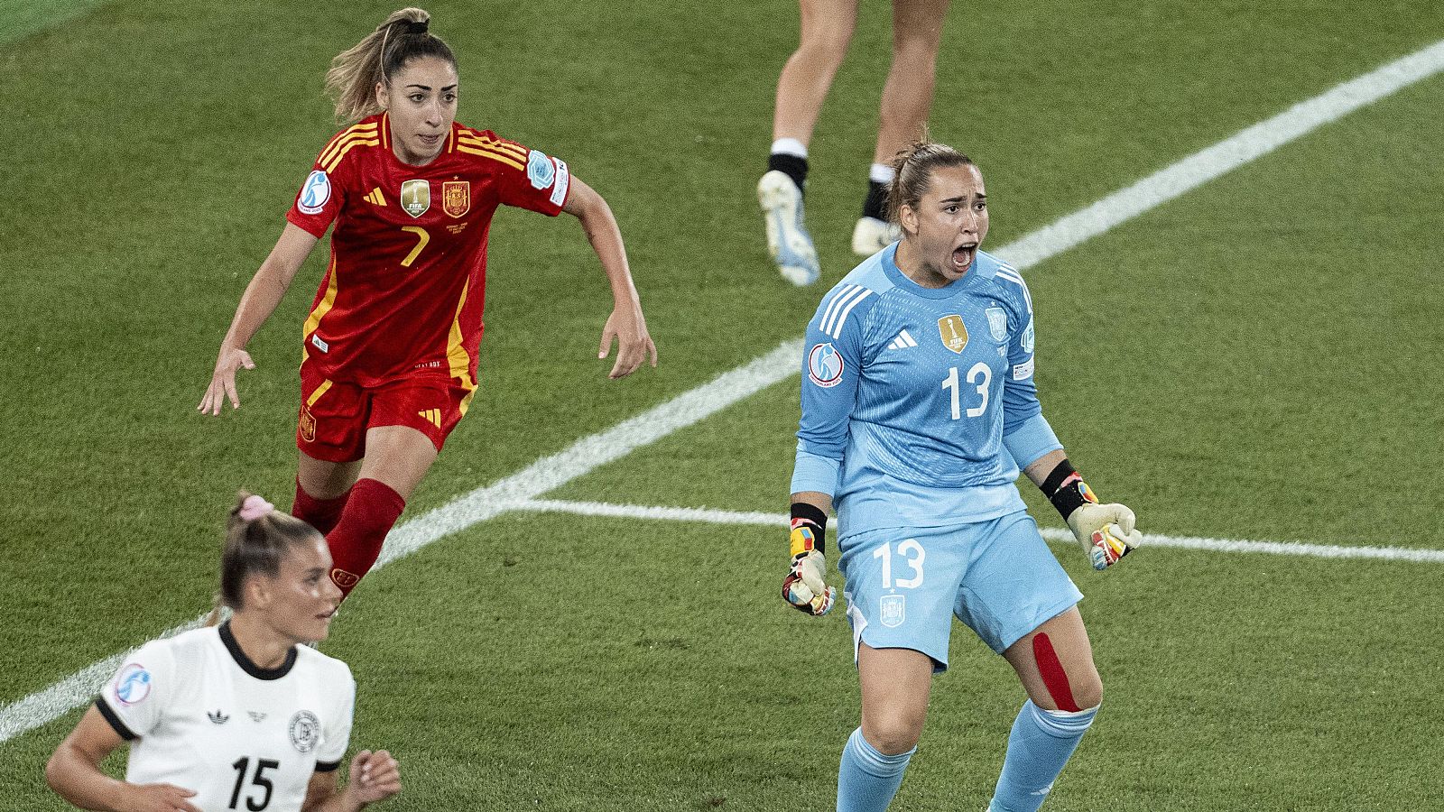 Eurocopa femenina: parada de Cata Coll Alemania - España (0-0) | Ver