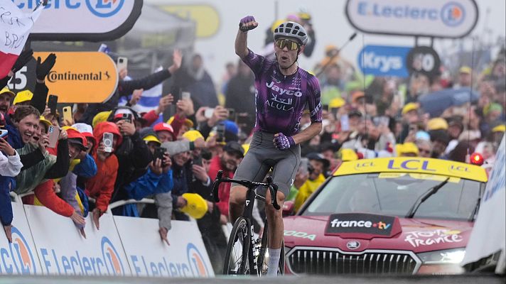 Tour de Francia - Final de la etapa 18 del Tour de Francia 2025