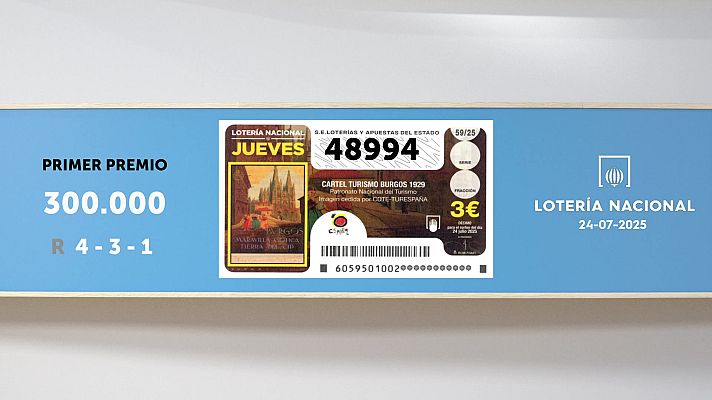 SELAE - Sorteo de la Lotería Nacional del 24/07/2025