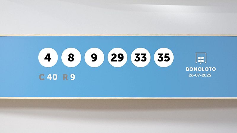 Sorteo de la Lotería Bonoloto del 26/07/2025 - Ver ahora