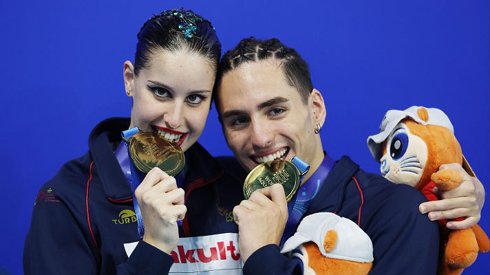 Natación - Dennis González: ''Ganar el oro en el dúo mixto libre para mí fue un shock''
