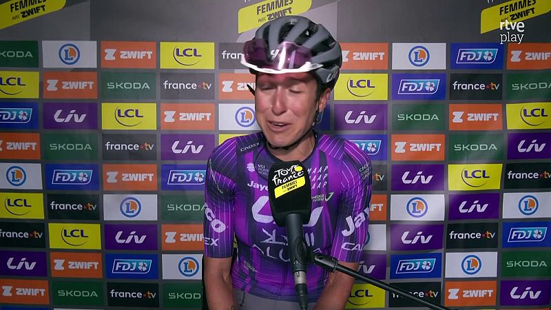 Mavi García, tras su victoria de etapa en el Tour de Francia: "Esto me da vida"