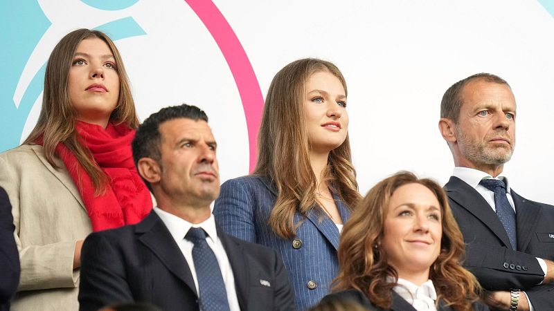 La princesa Leonor y la infanta Sofa respaldan a la seleccin | Ver