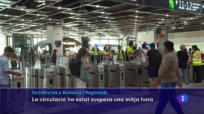 L'Informatiu - Es recupera poc a poc el servei de Rodalies i de mitja distància de Renfe per una avaria a Sants