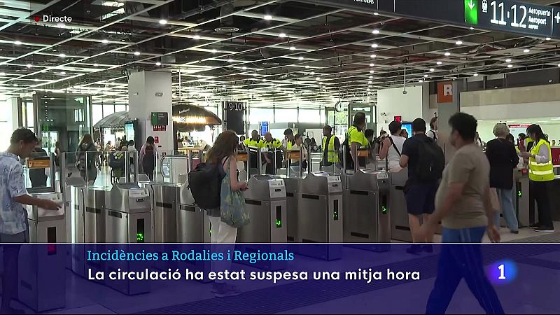 Es recupera poc a poc el servei de Rodalies i de mitja distància de Renfe per una avaria a Sants