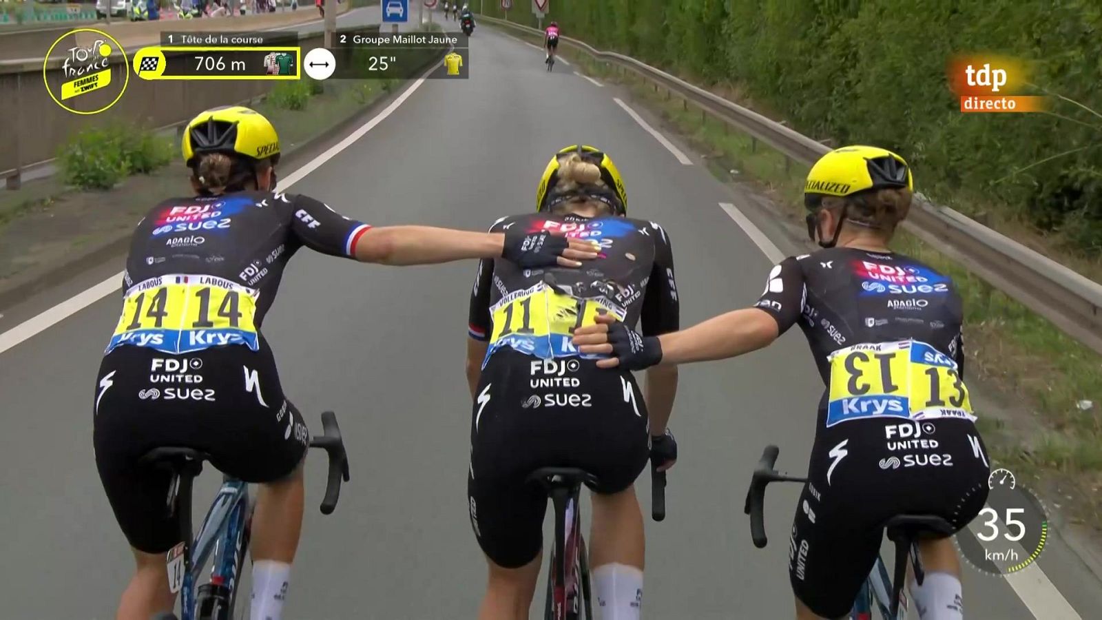 Vollering sufre una dura caída en la tercera etapa del Tour - Tour de Francia | Ver