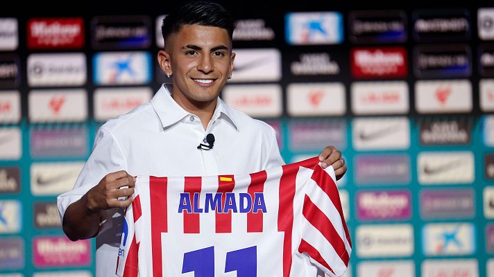 Fútbol - Thiago Almada, en su presentación: "Llego con mucha ambición de lograr cosas y quedar en la historia del Atlético de Madrid"