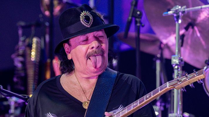 Telediario 2 - El guitarrista Santana vuelve a España en una gira internacional marcada por su rock africano