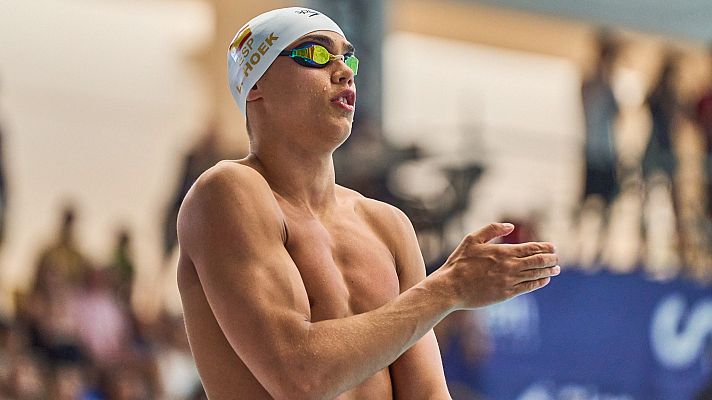 Natación - Luca Hoek vuelve a rebajar el récord de España en los 100m libre con 17 años