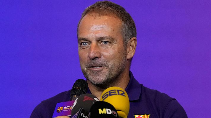 Informativo 24h - Hansi Flick redobla las posiciones, alaba a Lamine y deja la titularidad de la portería en el aire