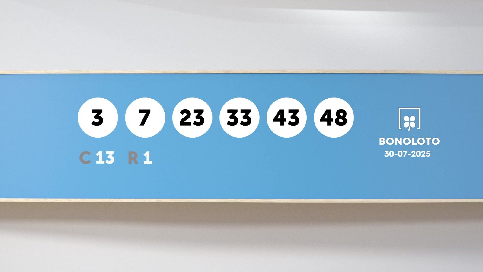 Sorteo de la Lotería Bonoloto del 30/07/2025 - Ver ahora