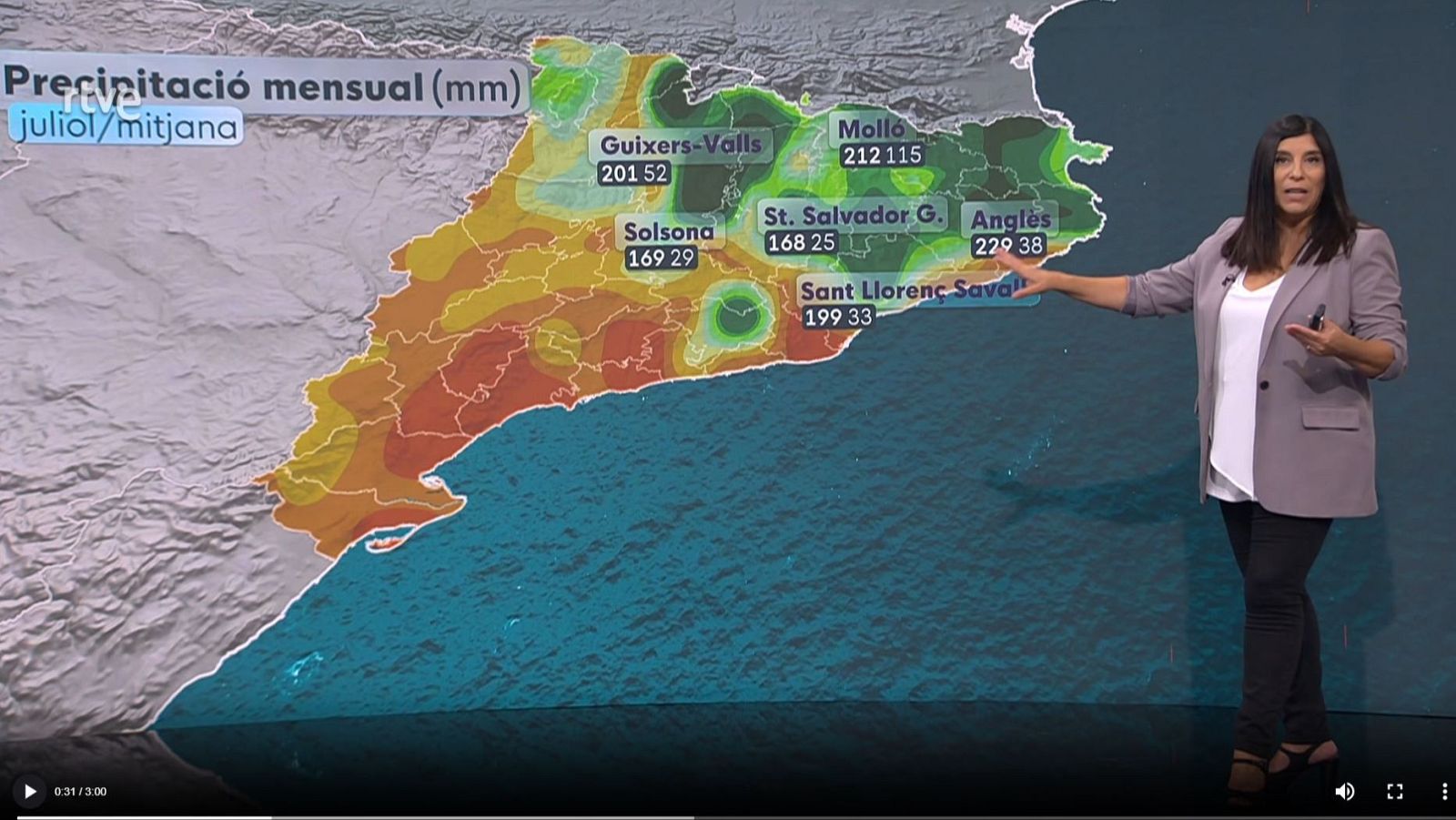 El Temps a Catalunya amb Sònia Papell (31/07/2025) | RTVE Catalunya - El temps | Veure