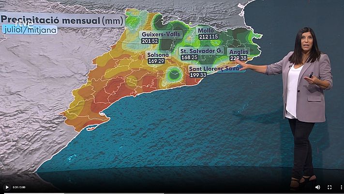 El temps - Tanquem un juliol plujós