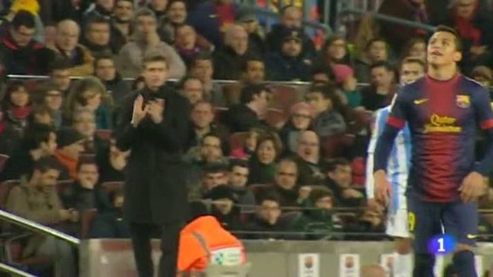 L'Informatiu - El Barça empata a dos al Camp Nou contra el Màlaga i es complica el pas a les semifinals de la Copa