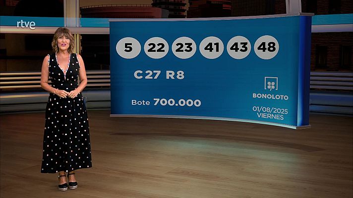 Loterías - Sorteo de la Bonoloto y Euromillones del 01/08/2025