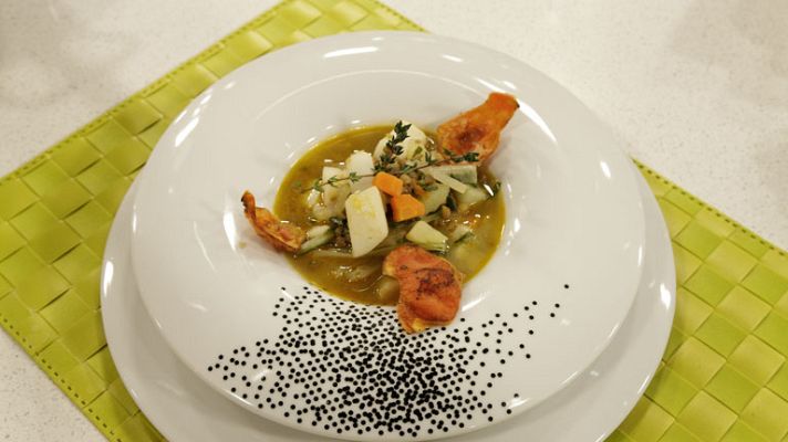 RTVE Cocina - Lentejas con sepia al ajillo