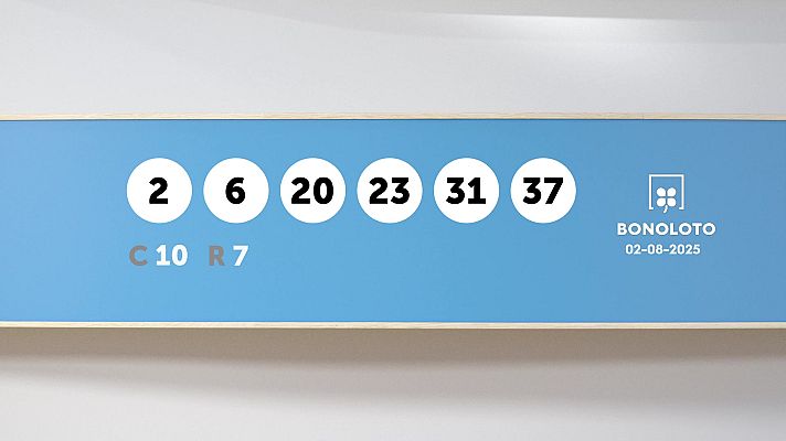 SELAE - Sorteo de la Lotería Bonoloto del 02/08/2025