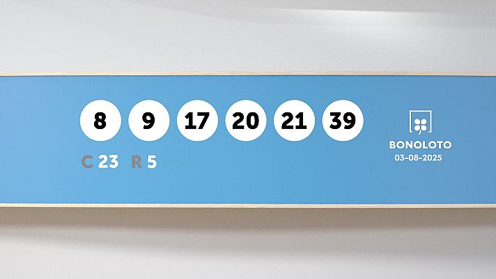 SELAE - Sorteo de la Lotería Bonoloto del 03/08/2025