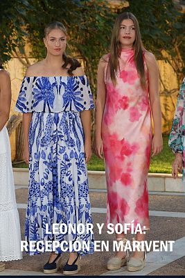 Telediario 2 - La princesa Leonor y la infanta Sofía asisten por primera vez a la recepción en Marivent