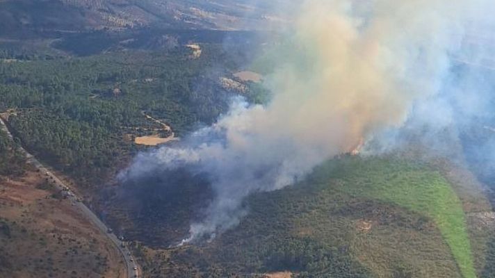 - El incendio de Salobre, Albacete, y los cinco fuegos de Galicia se han dado por controlados