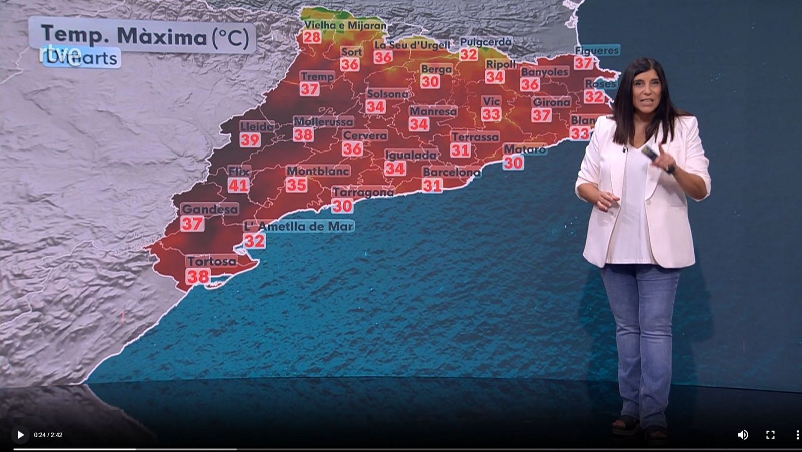 El Temps a Catalunya amb Sònia Papell (05/08/2025) | RTVE Catalunya - El temps | Veure