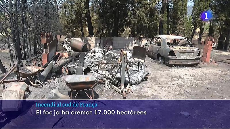 L'incendi al sud de França fa créixer l'alerta a Catalunya
