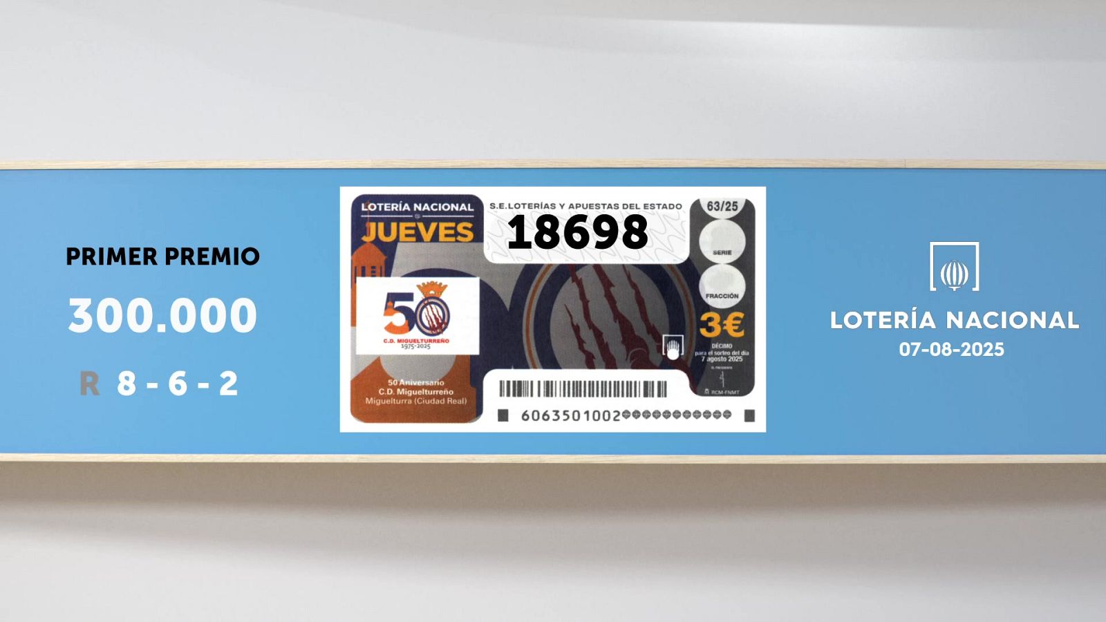 Sorteo de la Lotería Nacional del 07/08/2025 - Ver ahora