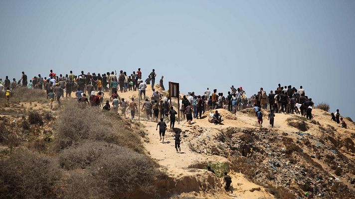 Telediario 1 - La situación humanitaria en Gaza a riesgo de empeorar tras los planes de Netanyahu