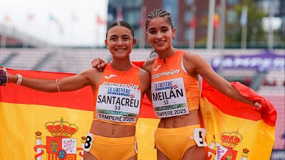 Doble xito en la marcha: Sofa Santacreu, oro, y Aldara Meiln, bronce en el Europeo sub-20
