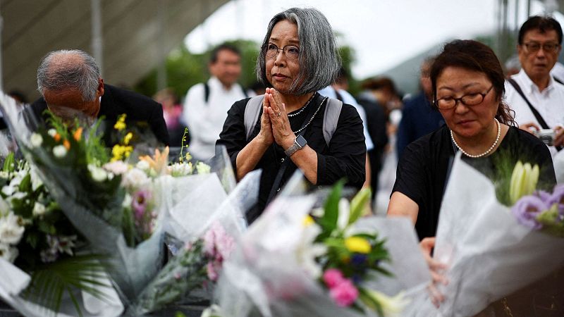 Nagasaki honra a las víctimas de la bomba atómica 80 años después | Ver