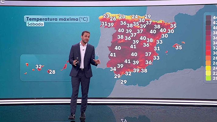 El tiempo - Ascensos notables de las máximas en las islas más orientales de Canarias