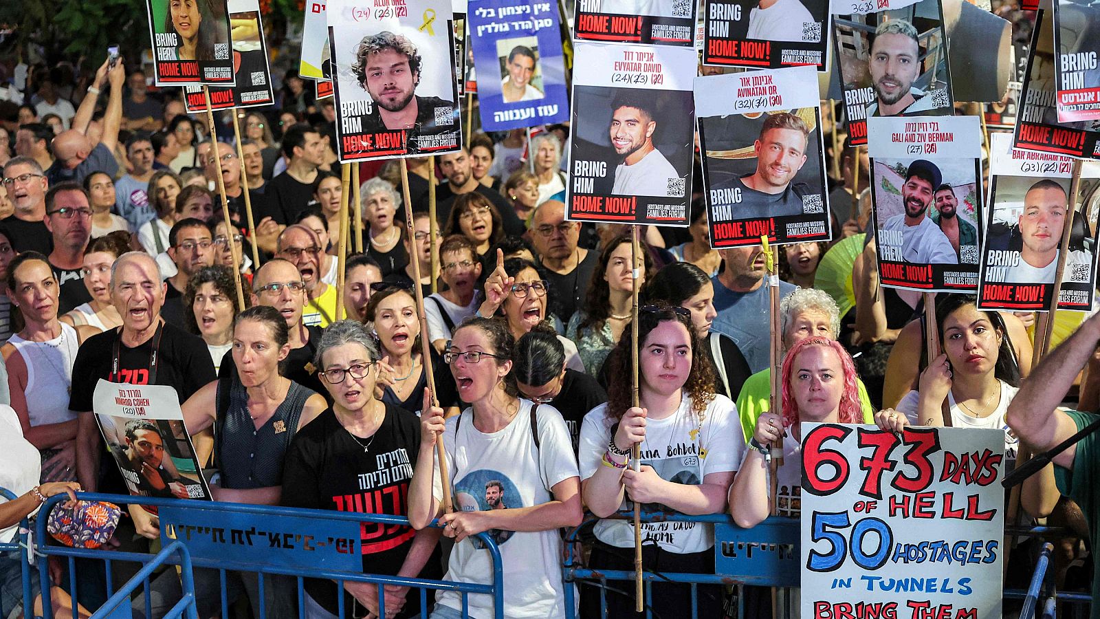 Familiares de los rehenes protestan en contra del plan de Netanyahu | Ver