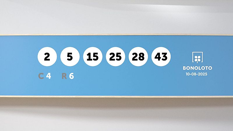 Sorteo de la Lotería Bonoloto del 10/08/2025 - Ver ahora