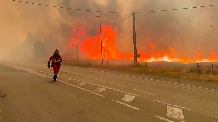 Diario 24 - El incendio de Yeres mantiene en alerta a Castilla y León