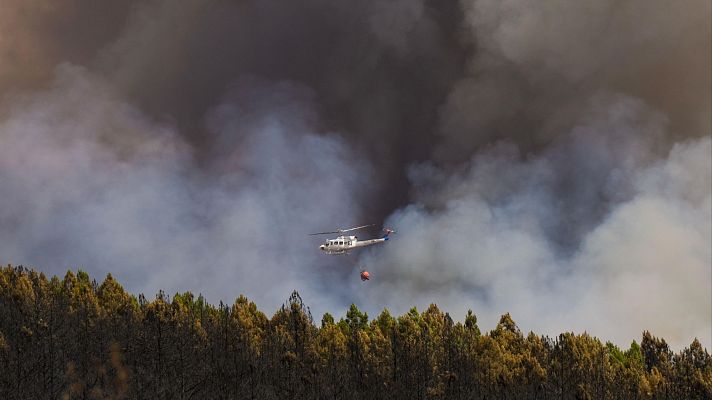 Telediario 1 - Galicia y Castilla y León, las comunidades más golpeadas por la violencia de las llamas