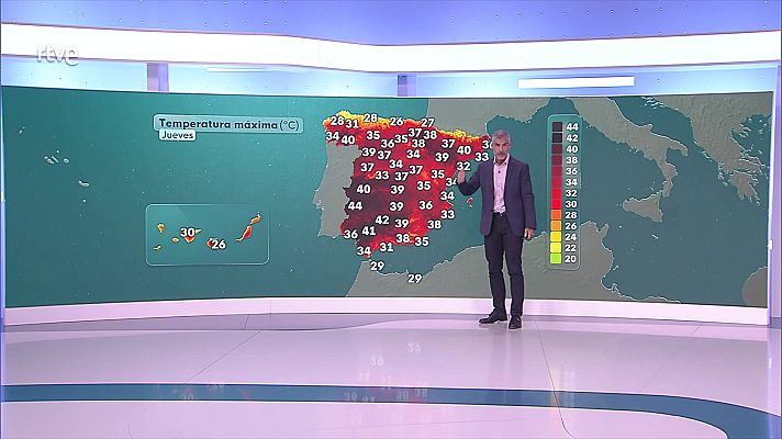 El tiempo - Temperaturas significativamente elevadas en la mitad sur, el nordeste y zonas de Baleares y de Canarias