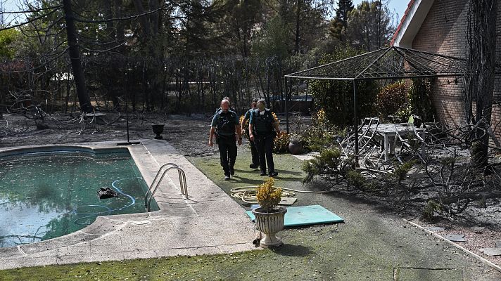 Telediario 1 - Los vecinos de la urbanización de Tres Cantos regresan a sus hogares