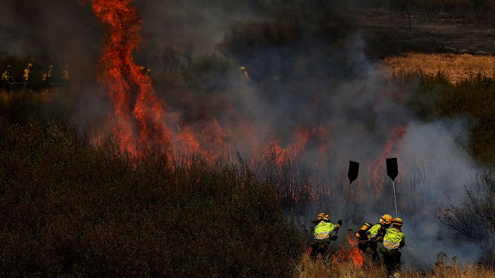 Telediario 2 - La Sierra de la Culebra, en Zamora, vuelve a arder