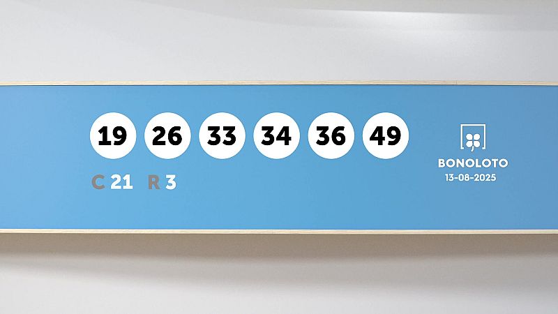 Sorteo de la Lotería Bonoloto del 13/08/2025 - Ver ahora