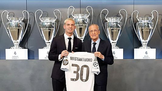 Mastantuono, presentado con el Real Madrid: "Se cumple mi sueo como futbolista y como persona"