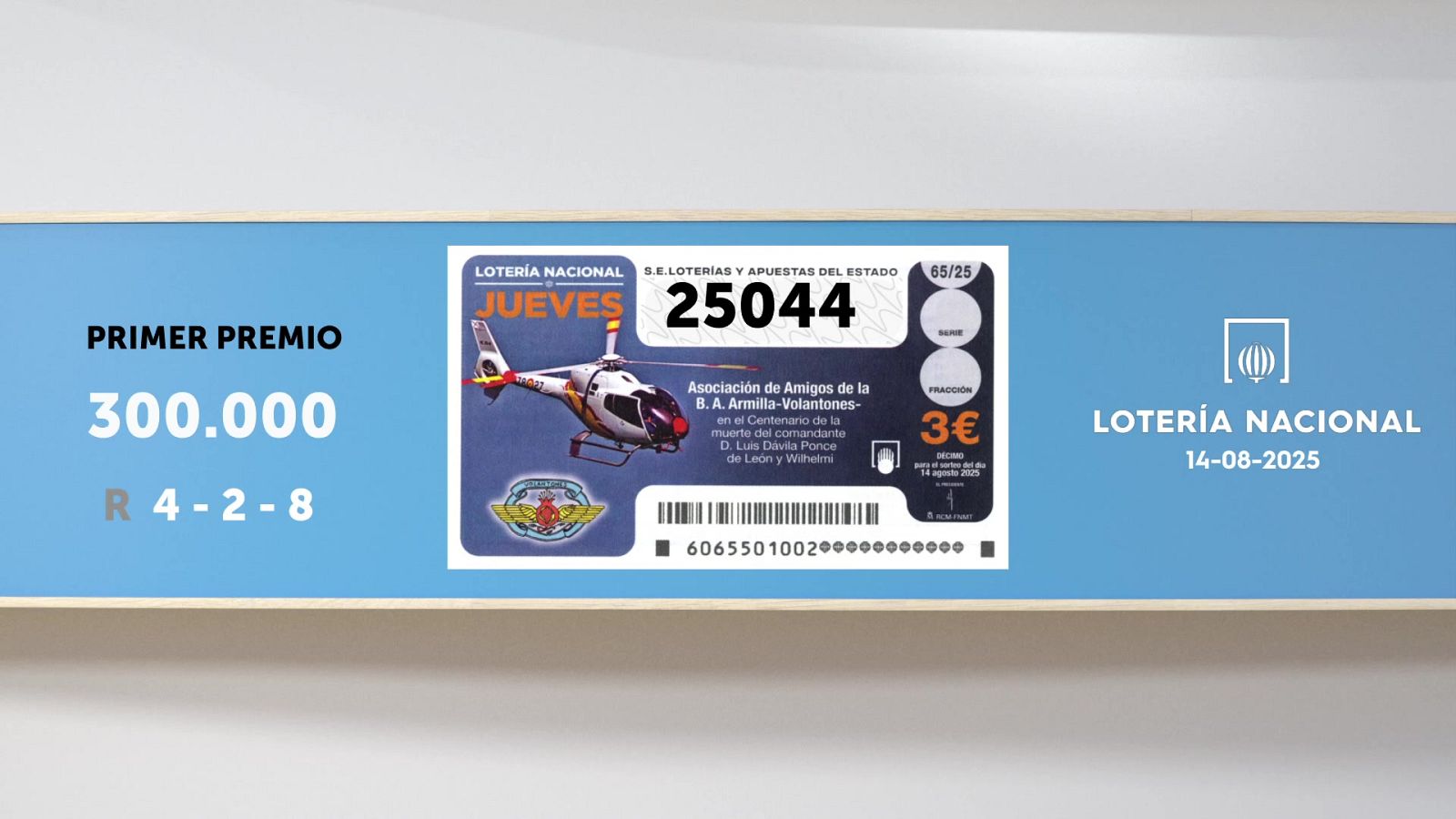 Sorteo de la Lotería Nacional del 14/08/2025 - Ver ahora