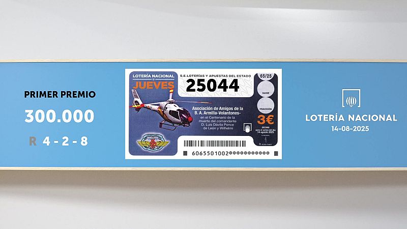 Sorteo de la Lotería Nacional del 14/08/2025 - Ver ahora